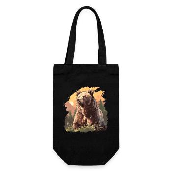 grizzly bears Grizzly bear - Gift Bag for Bottles - black - Front