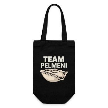 Pelmeni Russische Küche - Geschenkbeutel für Flaschen - Schwarz - Vorne