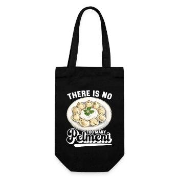 Pelmeni Russian Cuisine - Gift Bag for Bottles - black - Front