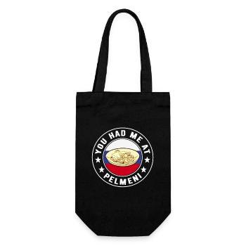 Pelmeni Russian Cuisine - Gift Bag for Bottles - black - Front