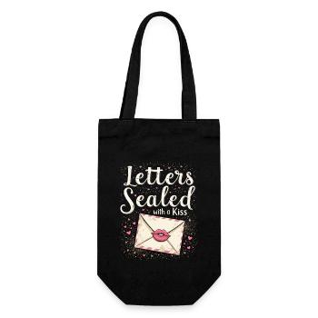 Romantic Nostalgia Vintage Romance Classic Love - Gift Bag for Bottles - black - Front
