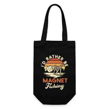 Neodymium Magnet Fishing Magnetic Fisher - Gift Bag for Bottles - black - Front