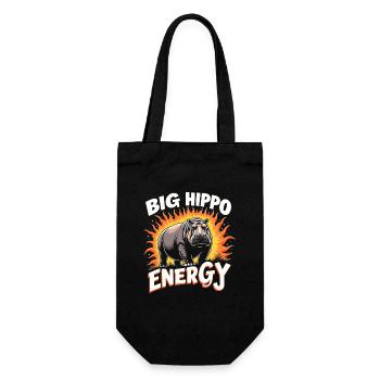Hippo humor, Sarcastic quotes, Funny - Gift Bag for Bottles - black - Front
