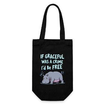 Nilpferd-humor, Sarkastische Zitate, Lustige - Geschenkbeutel für Flaschen - Schwarz - Vorne