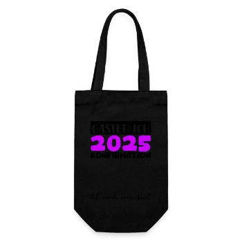 Confirmation 2025 Livre d’or Décoration Filles Garçons - Sac à bouteille - noir - Devant
