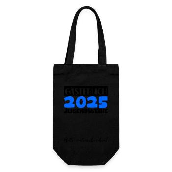 Jugendweihe 2025 Guestbook Gift Girls Boys - Gift Bag for Bottles - black - Front