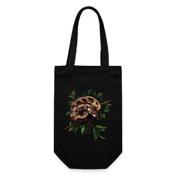King Python Snakes Lover Terrarium Python - Gift Bag for Bottles - black - Front