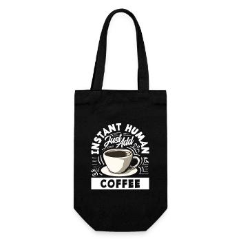 Amateurs de café café humain instantané - Sac à bouteille - noir - Devant