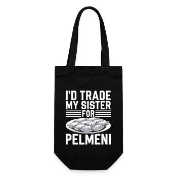 Pelmeni Cuisine russe - Sac à bouteille - noir - Devant