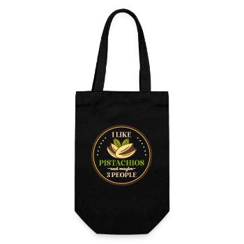 J'aime les pistaches et peut-être 3 personnes - Sac à bouteille - noir - Devant