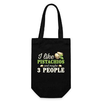 J’aime les pistaches et peut-être 3 personnes - Sac à bouteille - noir - Devant