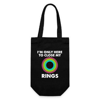 I'm just here to close my rings - Gift Bag for Bottles - black - Front