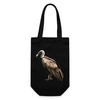 Geier - Geschenkbeutel für Flaschen - Schwarz - Vorne