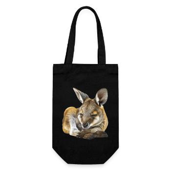 Wallaby - Geschenkbeutel für Flaschen - Schwarz - Vorne