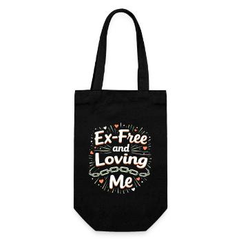 Separation empowerment, self-love, new beginnings - Gift Bag for Bottles - black - Front