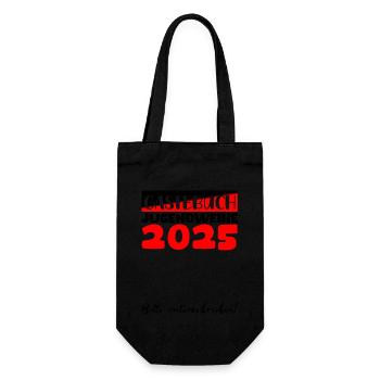 Jugendweihe 2025 Guestbook Gift Girls Boys - Gift Bag for Bottles - black - Front