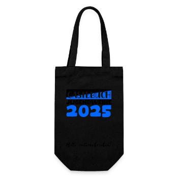 Jugendweihe 2025 Guestbook Gift Girls Boys - Gift Bag for Bottles - black - Front
