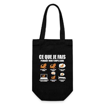 cadeau drôle pour passionnés dragon barbu pogona - Sac à bouteille - noir - Devant