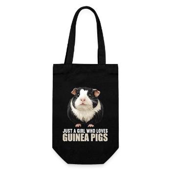 Meerschweinchen - Geschenkbeutel für Flaschen - Schwarz - Vorne