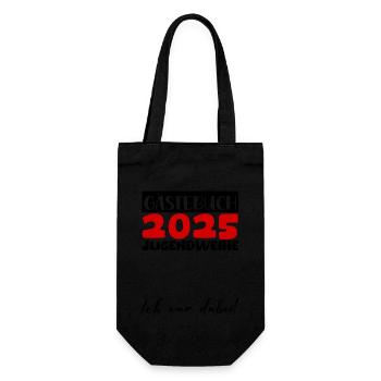 Jugendweihe 2025 Guestbook Gift Girls Boys - Gift Bag for Bottles - black - Front