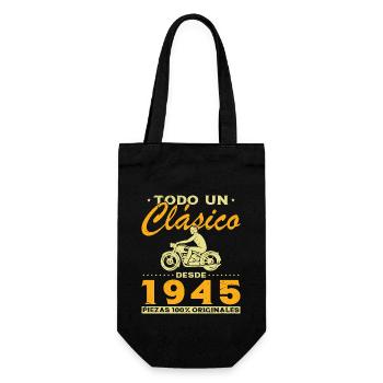 Biker A Classic Born In 1945 - Gift Bag for Bottles - black - Front