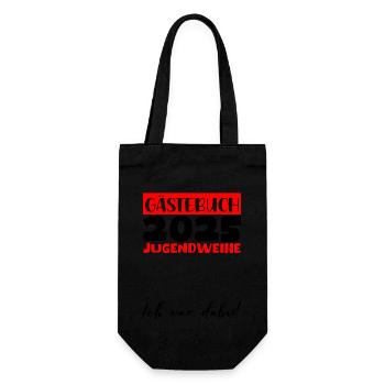 Jugendweihe 2025 Livre d’or Cadeau Filles Garçons - Sac à bouteille - noir - Devant