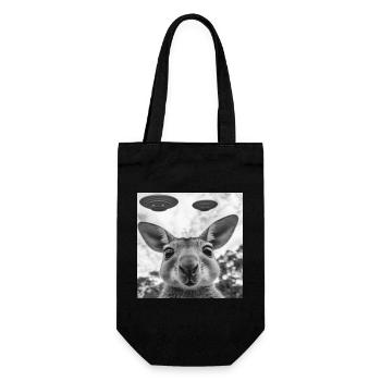 Wallaby - Geschenkbeutel für Flaschen - Schwarz - Vorne