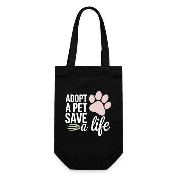 Freiwillige Tierrettung Animal Shelter Heroes - Gift Bag for Bottles - black - Front