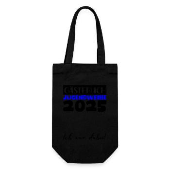Jugendweihe 2025 Guestbook Gift Girls Boys - Gift Bag for Bottles - black - Front