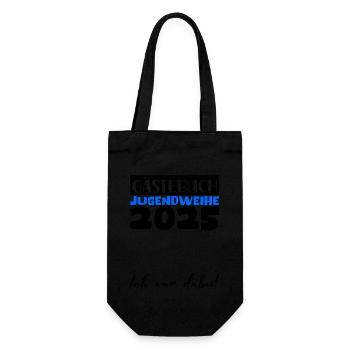 Jugendweihe 2025 Guestbook Gift Girls Boys - Gift Bag for Bottles - black - Front