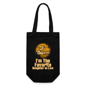 I'm The Favorite Daughter-In-Law - Gift Bag for Bottles - black - Front