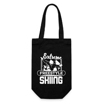 Skiing Extreme Freestyle Skiing - Gift Bag for Bottles - black - Front