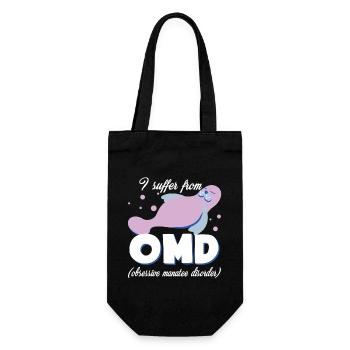 Manatee Obsessive Manatee Disorder - Gift Bag for Bottles - black - Front
