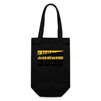 Jugendweihe 2025 Guestbook Gift Girls Boys - Gift Bag for Bottles - black - Front