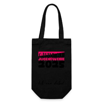 Jugendweihe 2025 Guestbook Gift Girls Boys - Gift Bag for Bottles - black - Front
