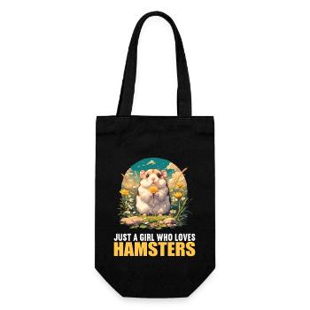 Hamster - Gift Bag for Bottles - black - Front