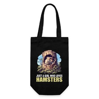 Hamster - Gift Bag for Bottles - black - Front