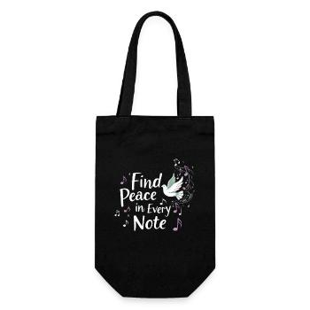 Music Therapy Emotional Healing Relaxation - Gift Bag for Bottles - black - Front