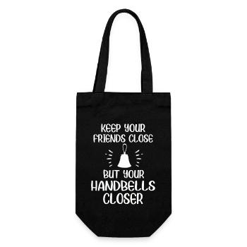 Choir Music Instrument Handbell Choir - Gift Bag for Bottles - black - Front