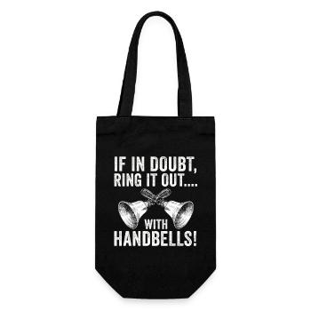 Choir Music Instrument Handbell Choir - Gift Bag for Bottles - black - Front