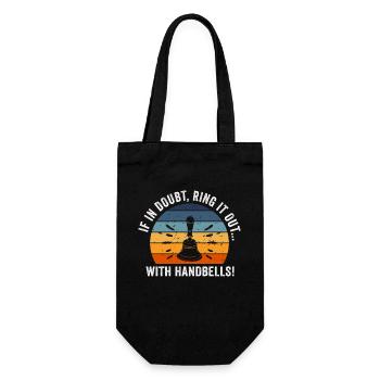 Choir Music Instrument Handbell Choir - Gift Bag for Bottles - black - Front