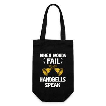 Choir Music Instrument Handbell Choir - Gift Bag for Bottles - black - Front