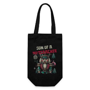 Nutcracker Christmas Funny - Gift Bag for Bottles - black - Front