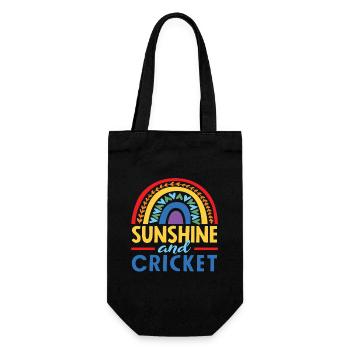 Sunbeams and cricketers - Gift Bag for Bottles - black - Front