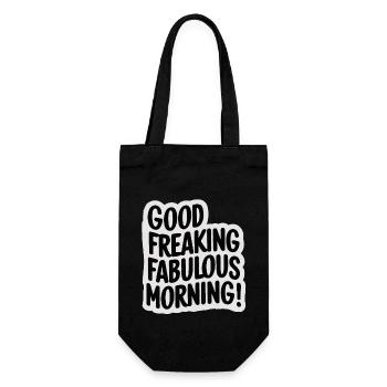 GUTEN MORGEN! - Geschenkbeutel für Flaschen - Schwarz - Vorne