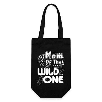Mother's Day Gifts Mom Of The Wild One - Gift Bag for Bottles - black - Front