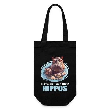 Hippopotamus Hippopotamus - Gift Bag for Bottles - black - Front