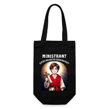 ENFANT DE CHŒUR PETITS HÉROS DANS LE SERVICE RELIGIEUX - Sac à bouteille - noir - Devant
