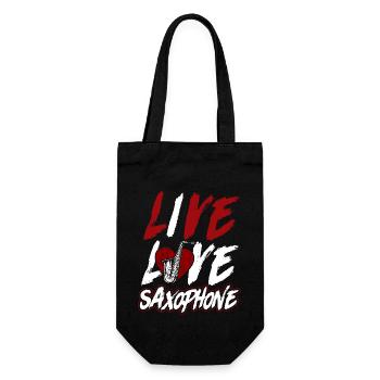 Saxophones Live Love Saxophones - Sac à bouteille - noir - Devant