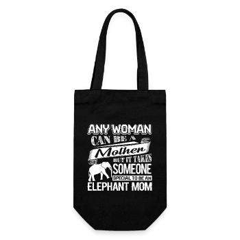 Elephant Proud To Be Elephant Mom - Gift Bag for Bottles - black - Front